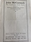 Vtg Lot Of 3 1915 Opera Programs John Mccormack Irish Tenor And Joan Of Arc N y 