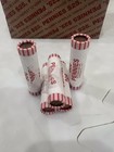      5 Rolls Of Pennies Bank Sealed 250 Pennies Look For Errors  Wheat  Copper    
