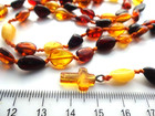 Genuine Baltic Amber Rosary Christian   Catholic Prayer Oval Beads