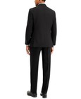Nautica Mens Modern Fit 2 Piece Suit 42 R   36 Waist Black Solid Stretch