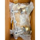 Nib Vtg 1991 Polished Brass Green Onyx 2 Handle Tub Shower Faucet Set 