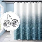 12 Pcs Bling Rhinestone Shower Curtain Hooks For Bathroom Rolling Rings Hooks