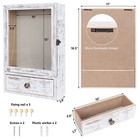 Shadow Box Frame 3 2  Deep Shadow Box Display Case W  Real Glass And Drawer