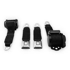 1978-82 Corvette Single Retractor Shoulder Seatbelt System Pushbutton - Black