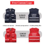 Custom Logo Workwear Vest For Emergency Management Photographe Fishing Work Clot