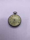 Very Attractive 44mm Antique Solid Silver Key Wind Pocket Watch For Repair