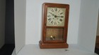 Vintage New England Usa Eight Day Wind Up Chime Pendulum Wood Mantel Clock W Key