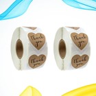 1000 Pcs roll Thank You Labels Heart Envelope Stickers Wedding Stickers