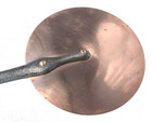 Vintage French 8 3inch Copper Pan Splash Lid Cover Tin Lining 2 2lbs Gift Idea