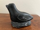 Vintage Inuit Soapstone Bird Sculpture Canadian Eskimo Art Carving label  Signed