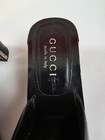 Vintage 90s Gucci Tom Ford Slide Heels - Logo Buckle - Block Heel Size 7 5 B