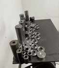 Misc Scrap Steel Round  Setup   Reject Parts Lot  approx 26 Lbs 