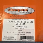 Clearprint Drafting   Design Vellum 16 Lb 8 5 X 11  500 Sheets 1000h