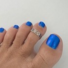 New Year Gift For Women s Solid Metal 925 Silver Stylish Adjustable Toe Ring