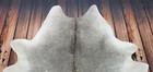 Grey White Cowhide Large Brazilian Natural Real Cow Hair On Hide 6 5ft X 6 1ft