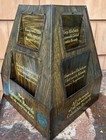 Antique Tin Columbia Records Store Display Advertising Cabinet