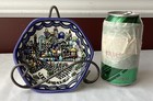 Vtg Jerusalem Ceramic Pottery Decorative Bowl  5 3 8    W