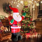 6ft Christmas Inflatable Santa Claus With Led Light Blow Up Outdoor Yard Decor