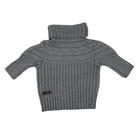 Matilda Jane Flaxen Reese Crop Sweater Girls Size 8 Cable Knit Turtle Neck Gray