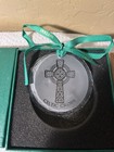 Irish Artifacts Celtic Cross Clear Crystal Hanging Christmas Ornament Scr01cc