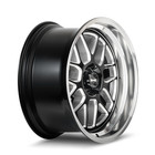 Ridler 611-7765gbmd Ridler 611 611 Gloss Black milled With Diamond Cut Lip 17x7