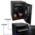 Digital Biometric Fireproof Waterproof Safe Box For Home Office Cash Jewelry 