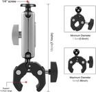 Us Motorcycle Bike Camera Mount Holder Handlebar Mount Bracket For Gopro Insta