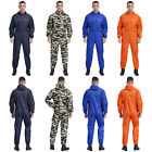 Mens Coverall Flame Jumpsuit Resistant Hooded Mechanic Dungarees Halloween Work
