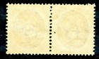 Gandalf -denmark 1895 Numeral  3o Grey   Blue Pair Facit  38b Mnh Y503