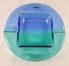 Sasaki Modern 8 5  Cigar Ashtray The Craft Collection 2-tone Fused Glass