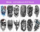 72 Sheets Realistic Temporary Tattoo Stickers For Adults - Waterproof Fake Tatto