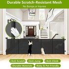 Extra Tall 42  Retractable Dog   Baby Gate - 155  Long Indoor outdoor Fence