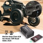 Bluetooth Marine Amplifier 4 Channel - Full Range Marine Amp - Waterproof Mot   