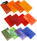 12 Sheets Variety Stained Glass Sheets Pack 4 X 6 Inch Mosaic Glass Tiles 