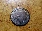 Rare Chile 1847 So Ij Silver Real  km-94 2  087 Oz Asw  F3