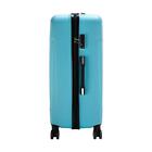 20 24 28  Luggage Travel Set Bag Abs Trolley Hard Shell Suitcase W tsa Lock Blue