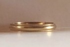 Vintage Men   s Gold Wedding Band - 1930s Antique Clark   Coombs Band - Size 11