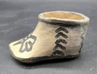 Old Native American Pueblo Pottery Moccasin Boot  Very Good Condition  Signed