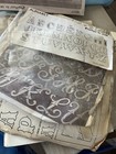 Vintage Leather Patterns- Directions Plastic Patterns For Belts-billfold And Mor
