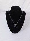 Glass Vial Necklace Silver Pendant Aromatherapy Locket Chain Gift Perfume Bottle