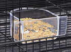 4 Of Bird Parrot Cage Seed Water Food Feeder Bird Cup Clear Plastic Cup