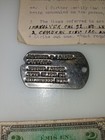 Ww2 Dogtag Captured Enemy Revolver Receipt  25th Armored Engineers Battalion Lot