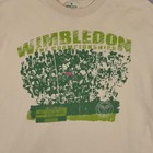 Wimbledon Shirt Mens Large Beige Tennis Championships Crowd Graphic Event Tee