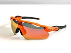 Oakley Radar Ev Patn Sunglasses Orange Frame Red Prizm Lenses Oo9208