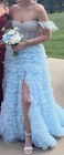 Sherry Hill Gown 55387 Tulle  Feathers Size 00