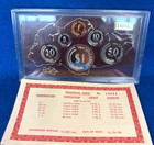 1984 Singapore Silver Proof Six Coin Set W coa