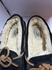 Ugg Australia Womens Dakota Moccasin Slippers Black 5612 Suede Slip On Us 5 New
