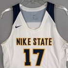 Nike State Jersey Womens Medium White Yellow Hyperelite Basketball Performance