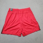 Adidas Essentials Training Shorts Mens Large Red Piqu   3-stripes Elastic Waist