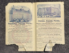 1890s Broadway Central Hotel Map Of New York   Boston Brochure T  Haynes